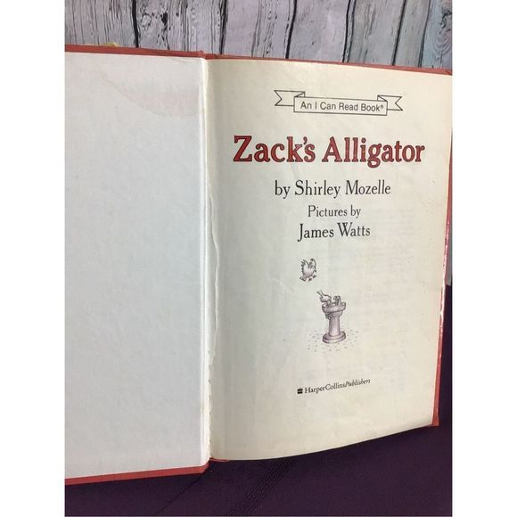 1989 Zack’s Alligator By Shirley Mozelle Hardback Children’s Book - Picture 2 of 11